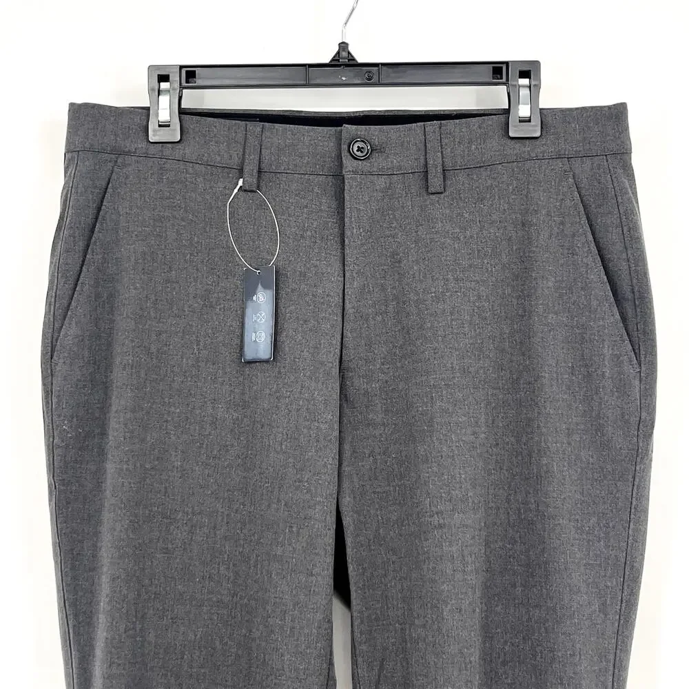 J.CREW Men's Slim-fit Thompson Performance Suit Pants 32x30 Grey Tapered Leg NWT